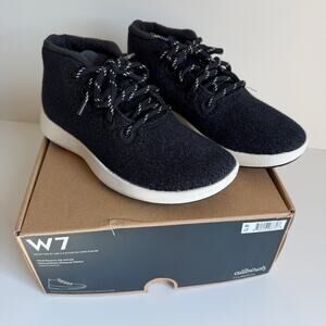 NWB Allbirds Women's Wool Runner-Up Mizzles Sneakers Shoes Black Gray Size 7